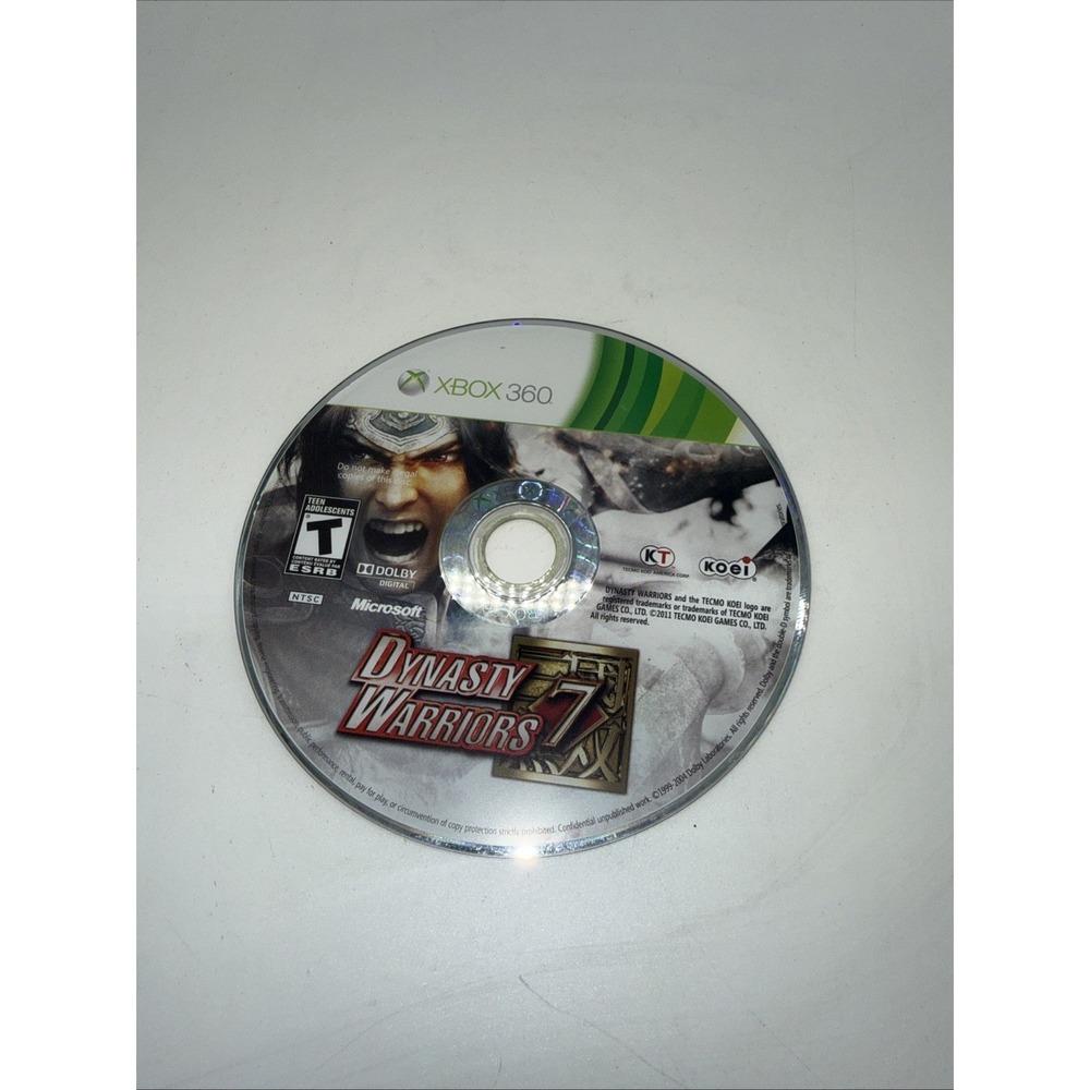 XBOX 360:  DYNASTY WARRIORS 7  !!  DISC ONLY